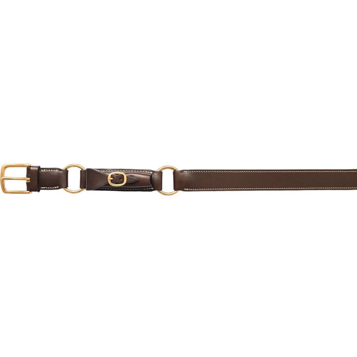 Leather Hobble Belt with Pocket Knife Pouch & Solid Brass Buckle - Angus  Barrett Saddlery