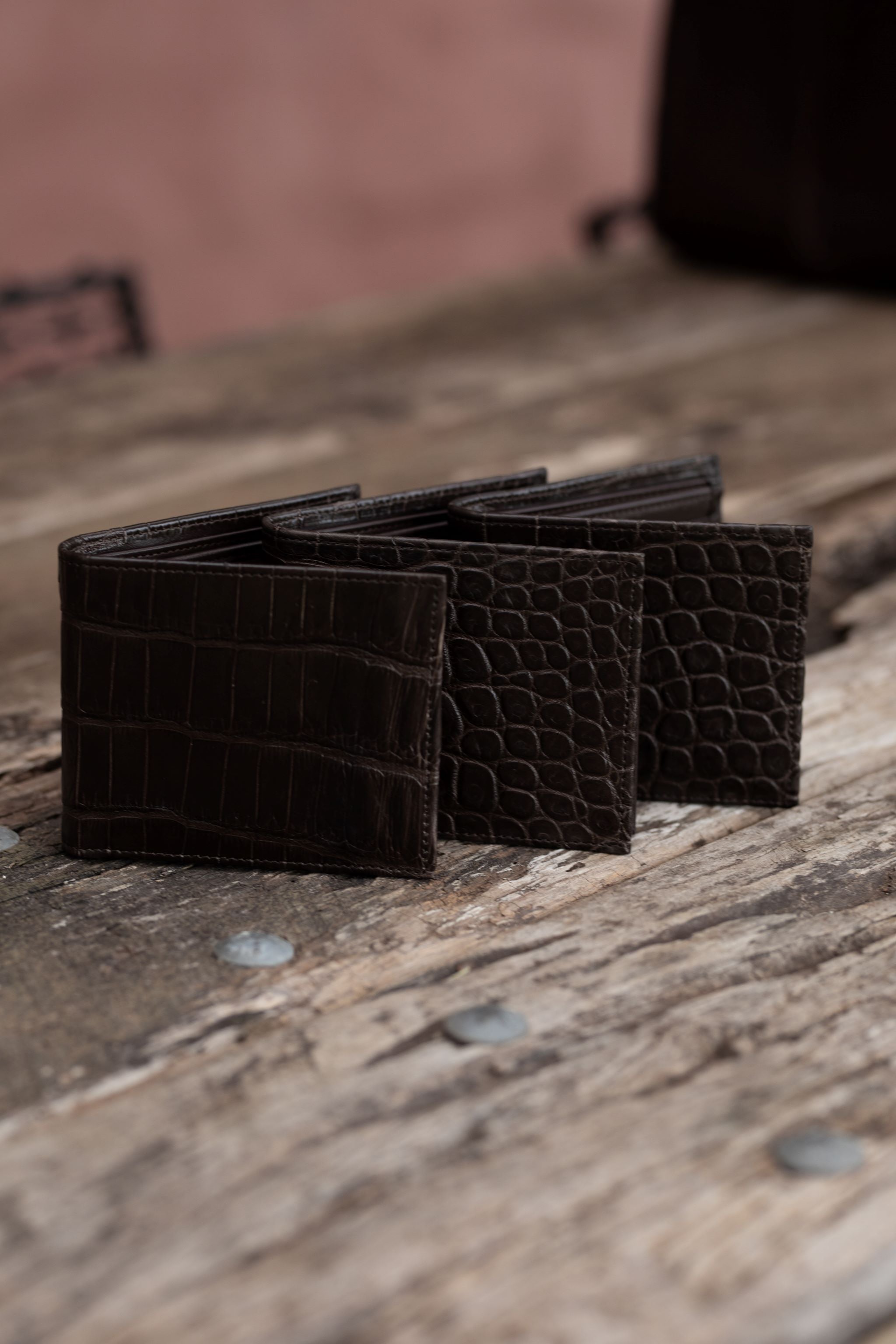 Crocodile skin outlet wallet